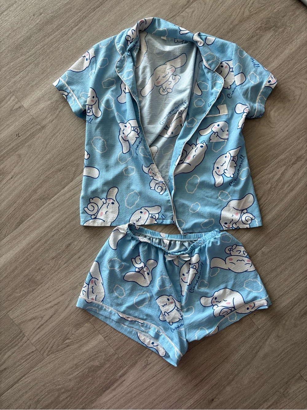 Women’s Blue Cinnamaroll Short Pajama Set